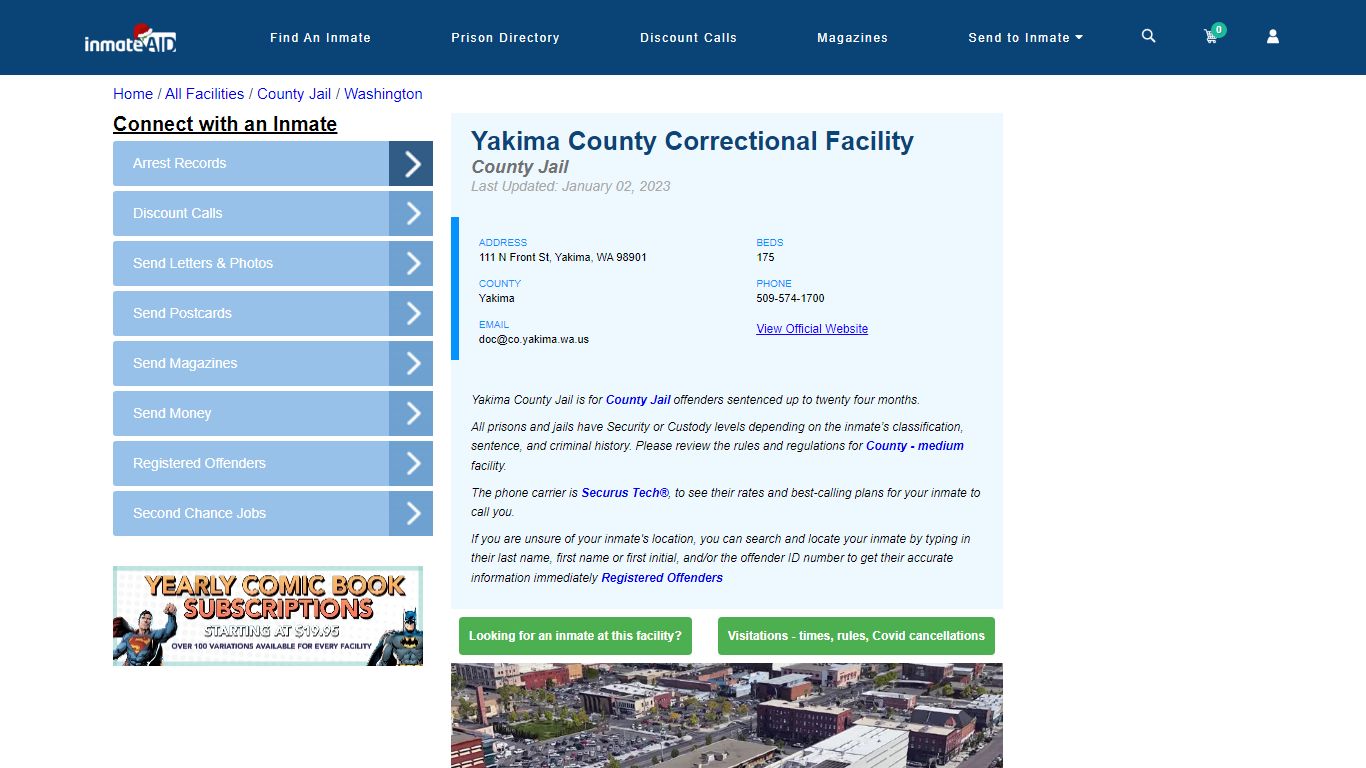 Yakima County Correctional Facility - Inmate Locator - Yakima, WA